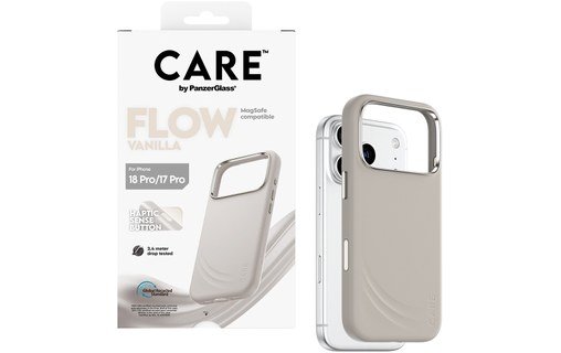 Coque pour iPhone 18 Pro - PanzerGlass CARE Flow - Beige