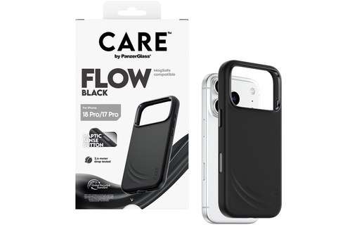 Coque pour iPhone 18 Pro - PanzerGlass CARE Flow - Noire