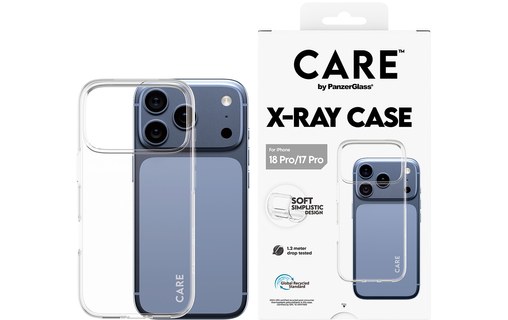 Coque pour iPhone 18 Pro - PanzerGlass CARE X-Ray - Transparente