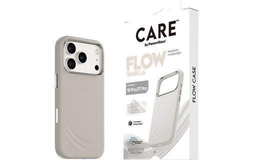Coque pour iPhone 18 Pro - PanzerGlass CARE Flow - Beige
