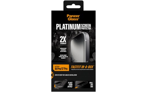 Protection d'écran pour iPhone 18 Pro - PanzerGlass Platinum