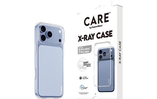 Coque pour iPhone 18 Pro Max - PanzerGlass CARE X-Ray - Transparente