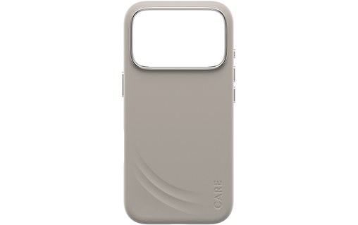 Vue arrière de la coque PanzerGlass CARE Flow Vanilla pour iPhone 18 Pro