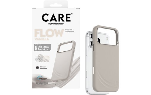 Coque pour iPhone 18 Pro Max - PanzerGlass CARE Flow - Beige