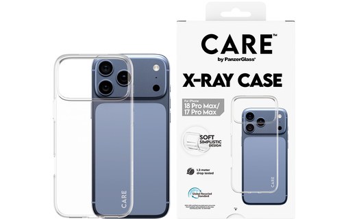 Coque pour iPhone 18 Pro Max - PanzerGlass CARE X-Ray - Transparente