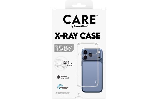 Coque pour iPhone 18 Pro Max - PanzerGlass CARE X-Ray - Transparente