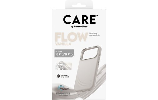 Coque pour iPhone 18 Pro - PanzerGlass CARE Flow - Beige