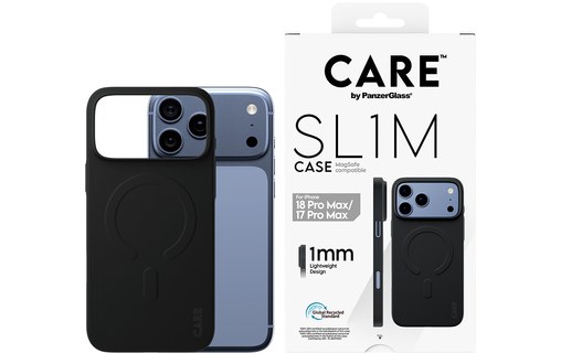 Coque pour iPhone 18 Pro Max - PanzerGlass CARE SL1M - Noire