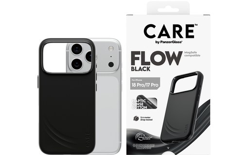 Coque pour iPhone 18 Pro - PanzerGlass CARE Flow - Noire
