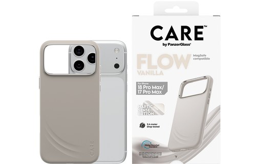 Coque pour iPhone 18 Pro Max - PanzerGlass CARE Flow - Beige