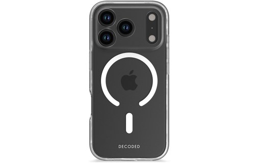 Coque MagSafe pour iPhone 17 Pro - Decoded Clear Case - Blanche