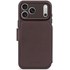 Étui à clapet pour iPhone 17 Pro Max - Decoded Leather Detachable - Marron