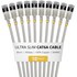 Pack de 10 Câble ethernet RJ45 Cat 6a STP - StarTech - 30 cm - Gris