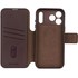 Étui à clapet pour iPhone 17 Pro Max - Decoded Leather Detachable - Marron
