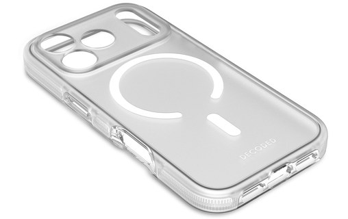 Coque MagSafe pour iPhone 17 Pro - Decoded Clear Case - Blanche