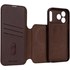 Étui à clapet pour iPhone 17 Pro Max - Decoded Leather Detachable - Marron
