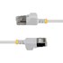 Pack de 10 Câble ethernet RJ45 Cat 6a STP - StarTech - 30 cm - Blanc