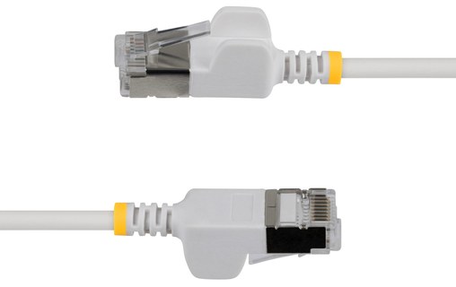 Pack de 10 Câble ethernet RJ45 Cat 6a STP - StarTech - 30 cm - Blanc