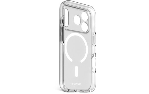Vue arrière de la coque Decoded DropTec avec anneau MagSafe