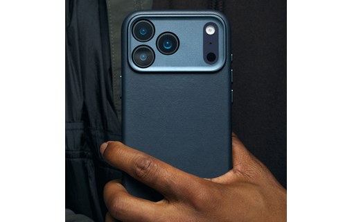Étui à clapet pour iPhone 17 Pro Max - Decoded Leather Detachable - Bleu