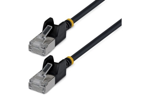 Pack de 10 Câble ethernet RJ45 Cat 6a STP - StarTech - 30 cm - Noir