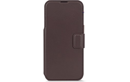 Étui à clapet pour iPhone 17 Pro Max - Decoded Leather Detachable - Marron