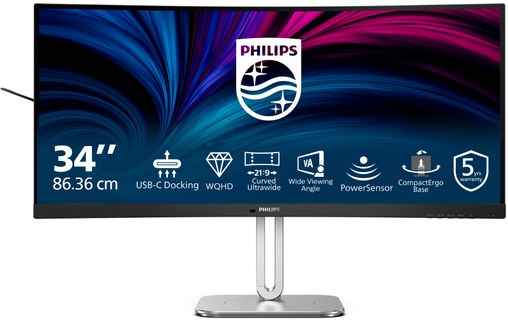 Écran Incurvé 34" Philips 5000 series 34B2U5600C/00 - 120 Hz USB-C