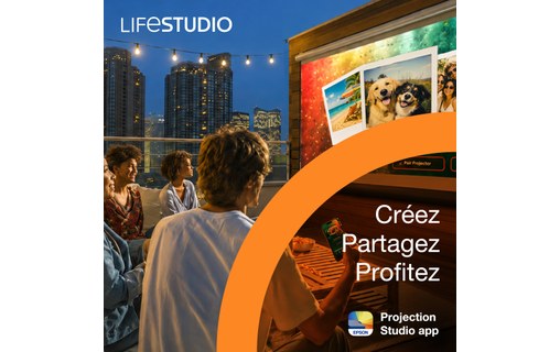 Vidéoprojecteur Home cinema Epson Lifestudio Grand EH-LS670B - Noir métallisé