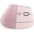Souris sans fil Logitech Lift - Rose - Ergonomique, Verticale