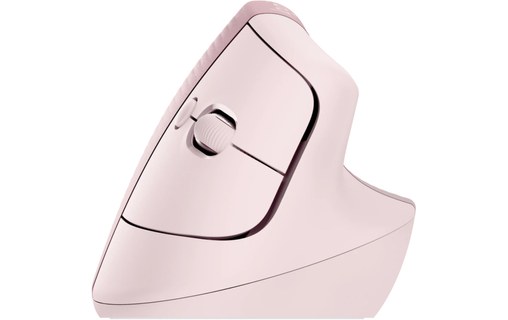 Souris sans fil Logitech Lift - Rose - Ergonomique, Verticale