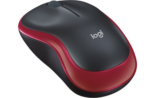 Souris sans fil Logitech M185 - Rouge