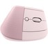 Souris sans fil Logitech Lift - Rose - Ergonomique, Verticale