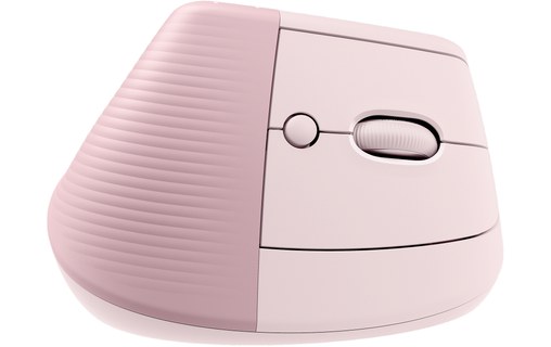 Souris sans fil Logitech Lift - Rose - Ergonomique, Verticale