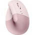 Souris sans fil Logitech Lift - Rose - Ergonomique, Verticale