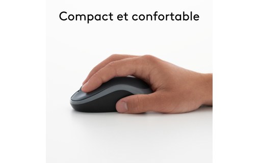 Souris sans fil Logitech M185 - Rouge