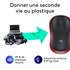 Souris sans fil Logitech M185 - Rouge