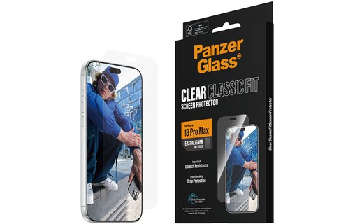 Protection d'écran pour iPhone 18 Pro Max - PanzerGlass Classic avec EasyAligner