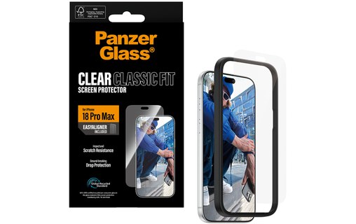Protection d'écran pour iPhone 18 Pro Max - PanzerGlass Classic avec EasyAligner