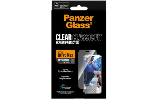 Protection d'écran pour iPhone 18 Pro Max - PanzerGlass Classic avec EasyAligner