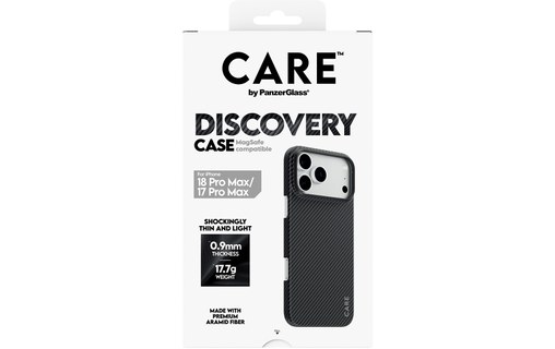 Coque pour iPhone 18 Pro Max - PanzerGlass CARE Discovery - Noire