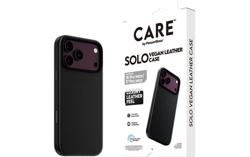 Coque pour iPhone 18 Pro Max - PanzerGlass CARE Solo - Noire