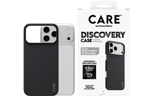 Coque pour iPhone 18 Pro Max - PanzerGlass CARE Discovery - Noire