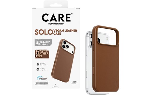 Coque pour iPhone 18 Pro Max - PanzerGlass CARE Solo - Brune