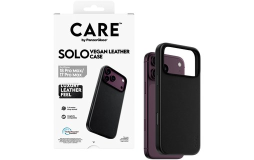 Coque pour iPhone 18 Pro Max - PanzerGlass CARE Solo - Noire