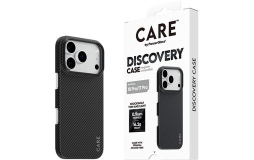 Coque pour iPhone 18 Pro - PanzerGlass CARE Discovery - Noire