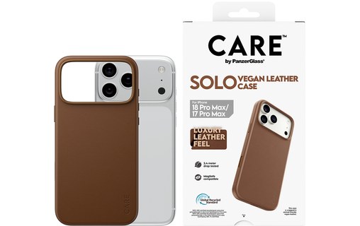 Coque pour iPhone 18 Pro Max - PanzerGlass CARE Solo - Brune
