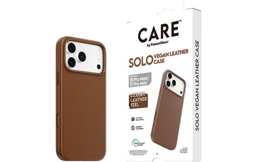 Coque pour iPhone 18 Pro Max - PanzerGlass CARE Solo - Brune