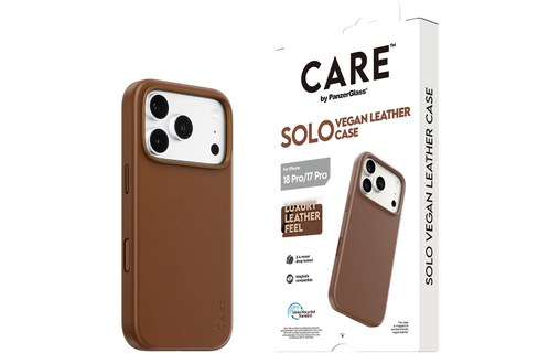 Coque pour iPhone 18 Pro - PanzerGlass CARE Solo - Brune