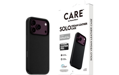 Coque pour iPhone 18 Pro - PanzerGlass CARE Solo - Noire