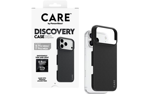 Coque pour iPhone 18 Pro Max - PanzerGlass CARE Discovery - Noire